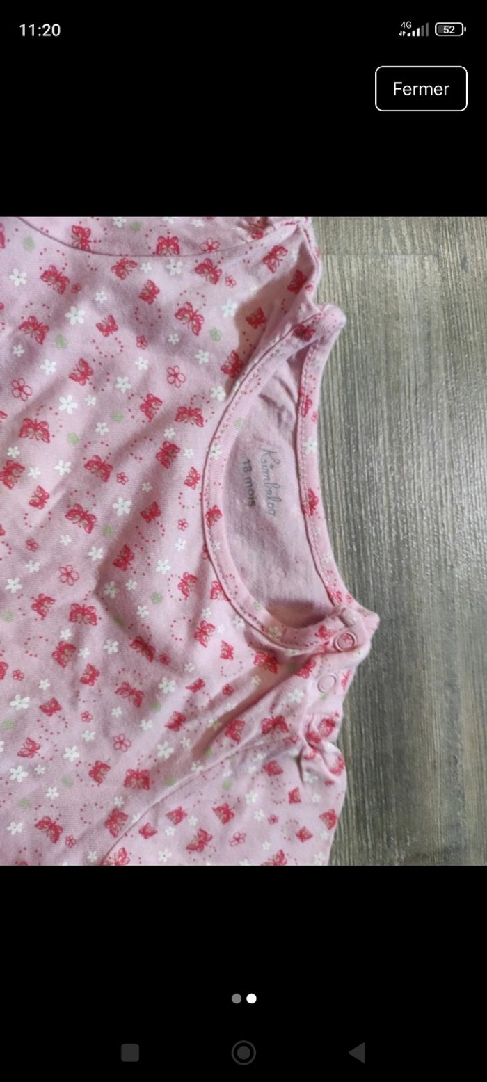 T-shirt manches courtes imprimé fille 18 mois - photo numéro 2