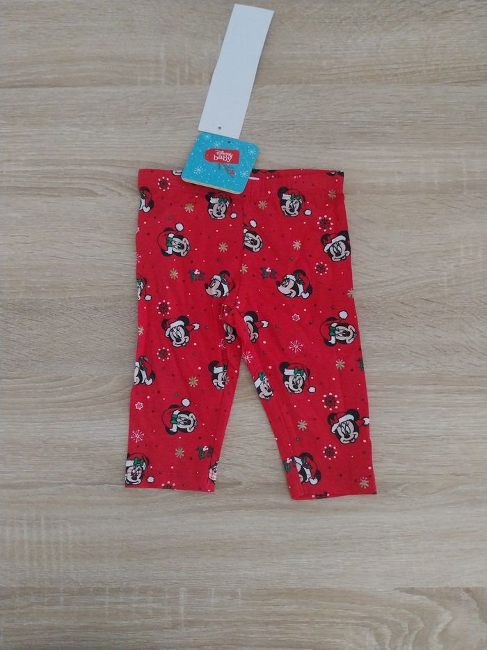 Leggings Noël Minnie rouge