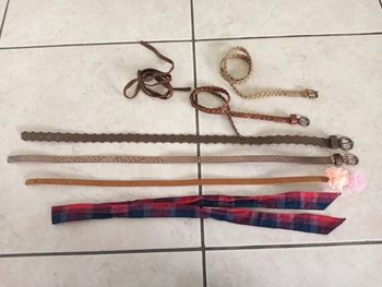 lot de 7 ceintures fille 3/6 ans