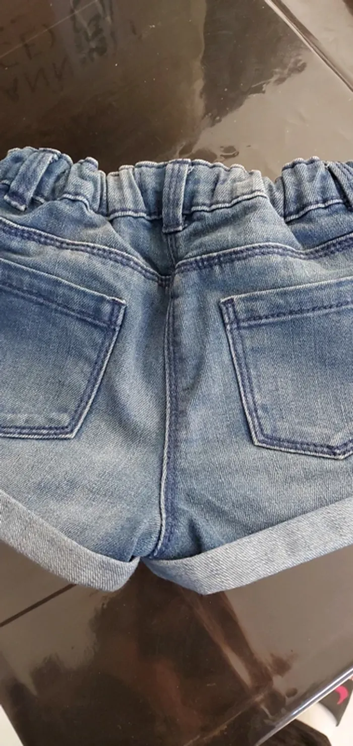 Short jeans taille ajustable - photo numéro 2
