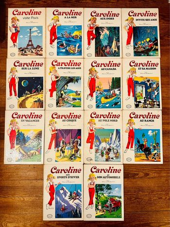 Grand lot de 14 albums Hachette anciens vintage Caroline Pierre probst bd