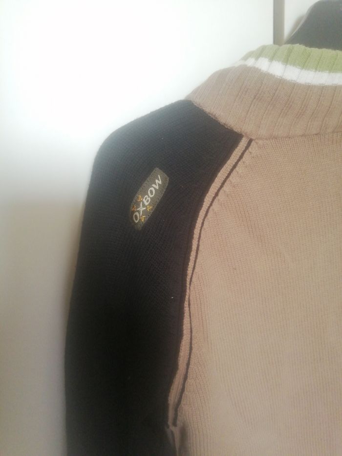 🌸Gilet zippé beige et noir Taille 14 ans mixte "Oxbow" 🌸 - photo numéro 5