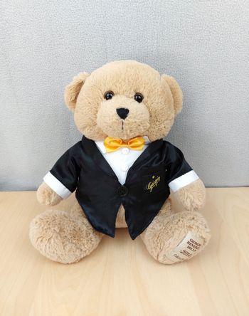 Peluche doudou ours marron smoking GIORGIO BEVERLY HILLS 2014 collector bears