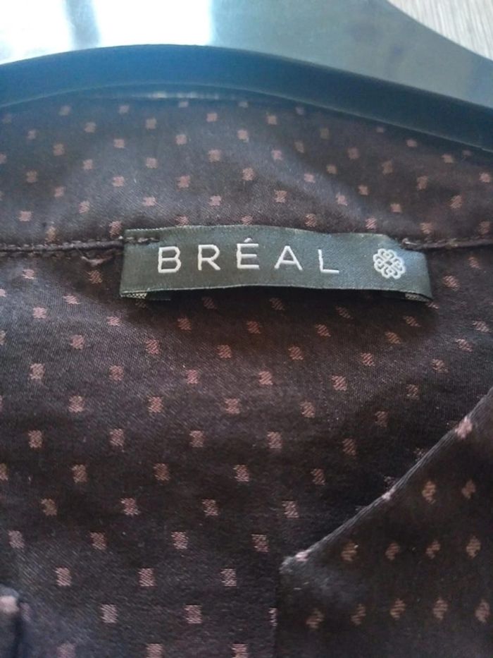 Blouse breal manches 3quart marron taille 42 - photo numéro 4
