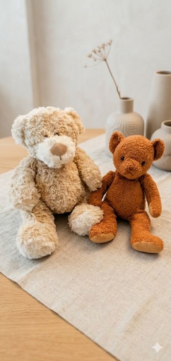 Duo d'oursons de collection- peluches premium- état neuf
