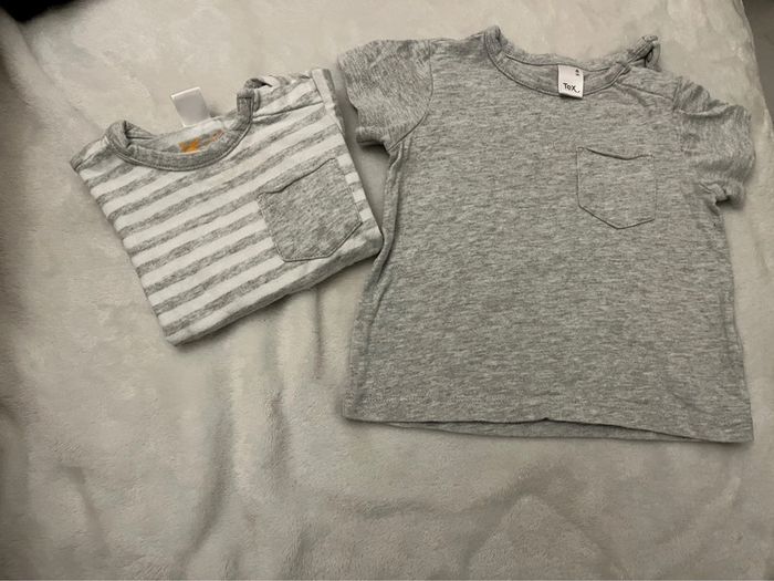 Lot 2 teeshirt tex 6 mois - photo numéro 3