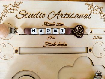 Attache tétine personnalisée 