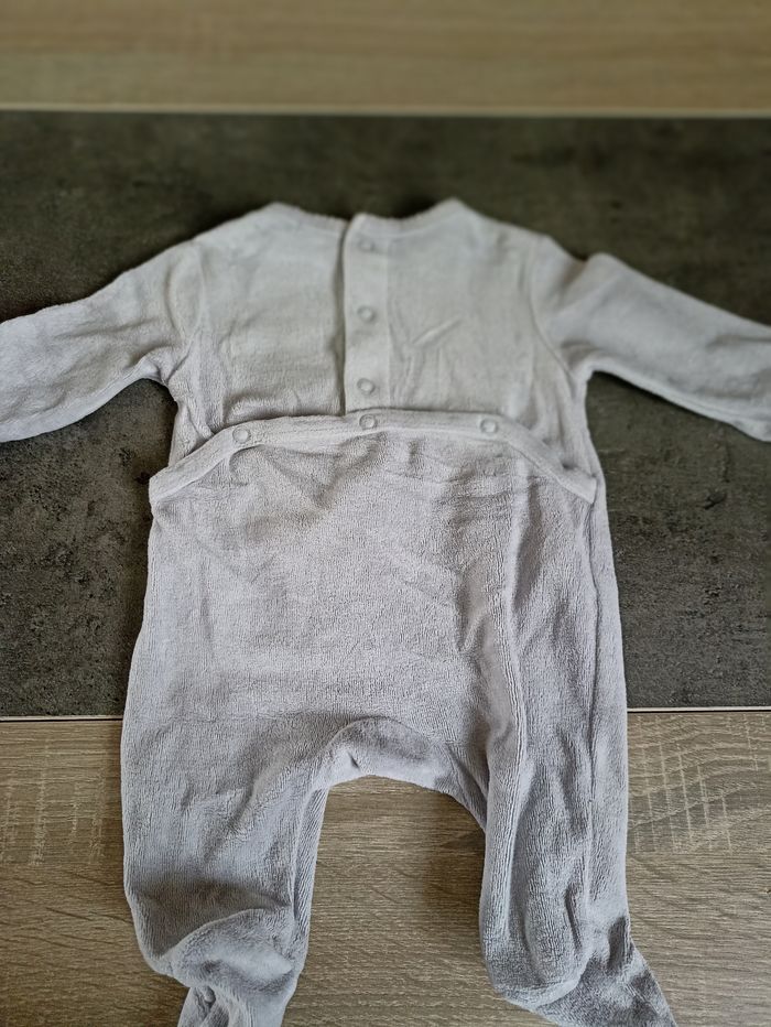 Pyjama en velours gris - photo numéro 4