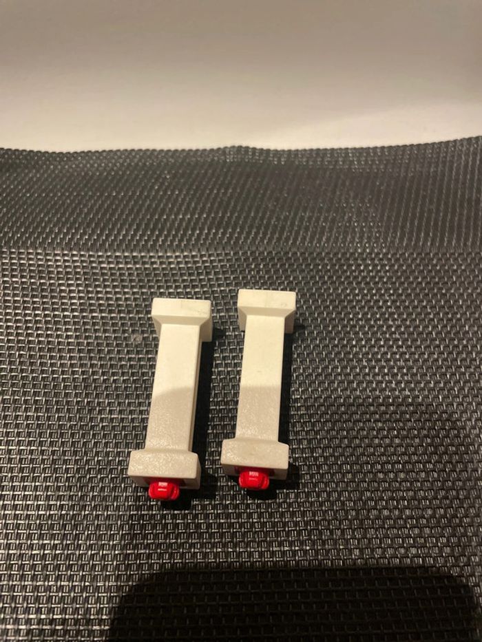 Playmobil lot 2 poteaux blancs 4,5cm centre équestre 4190 chevaux équitation écurie - photo numéro 4