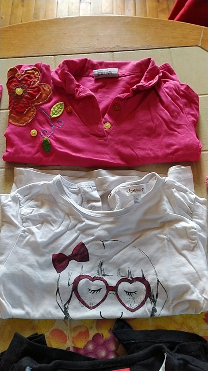 Lot 11 t-shirt ML 3 ans - photo numéro 3