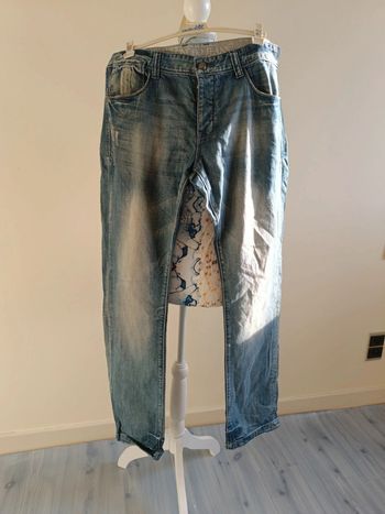 Jean Bonobo homme bleu t 44 effet délavé