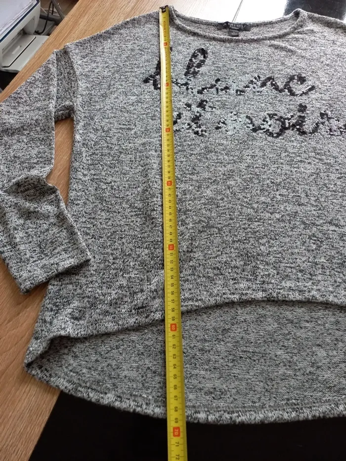 Pull femme noir et gris XL - photo numéro 12