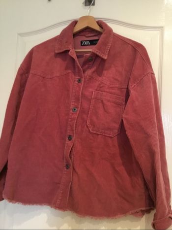 Veste velours Zara rose