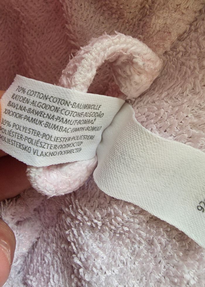 C&A Baby Club Peignoir Lapin Éponge Rose Bon état 2-3 ans 92-98 cm - photo numéro 7