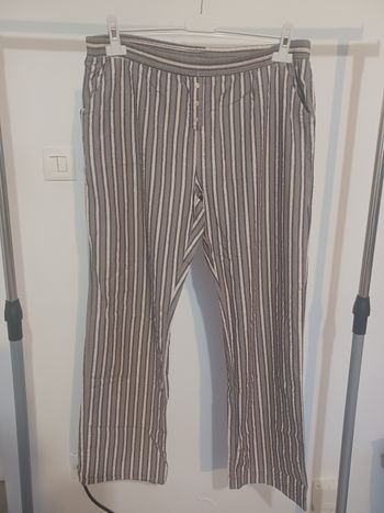 Bas de pyjama rayures femme taille 42/44 in extenso
