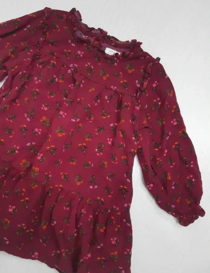 Robe manches longues fleurs Next 3 ans - photo numéro 2