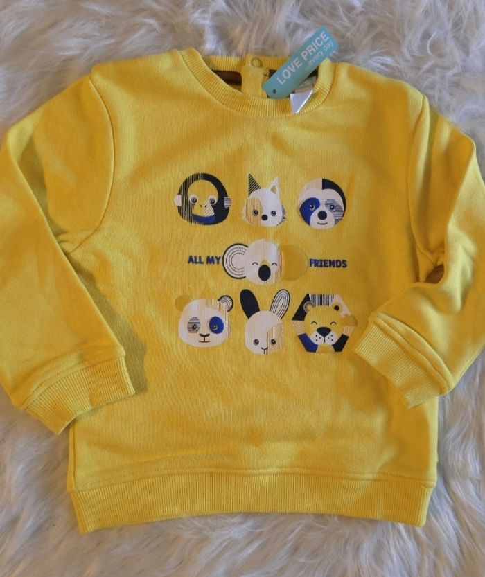 Neufs (non portés) 🏷🏷🤩😍💙 superbe ensemble sweat et  jeans souple 23/24 mois garçon 💙😍🤩 - photo numéro 2