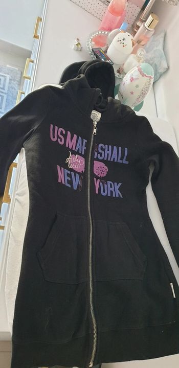 Gilet sweet a capuche long us Marshall