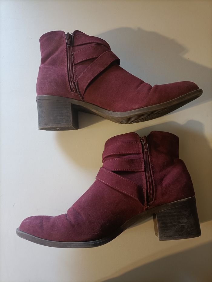 Bottines violet prune - photo numéro 2