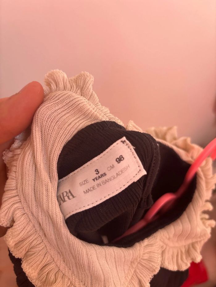 T-shirt manches longues Zara fille 3 ans - photo numéro 3