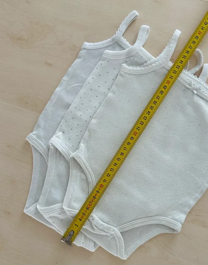 Lot de 5 bodies été fille débardeur 6 mois - photo numéro 4