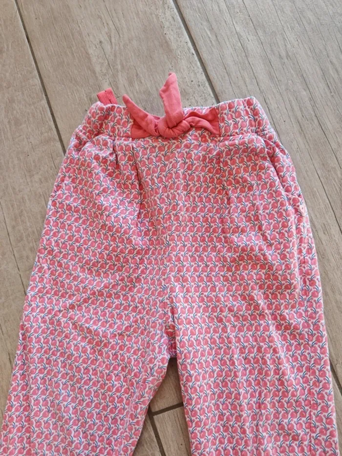 Pantalon fluide rouge Obaibi 23 mois - photo numéro 2