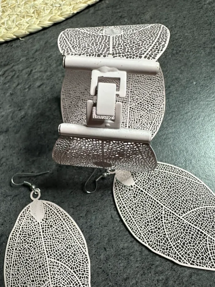 Bracelet + Boucles d’oreilles feuilles – Kiabi - photo numéro 5