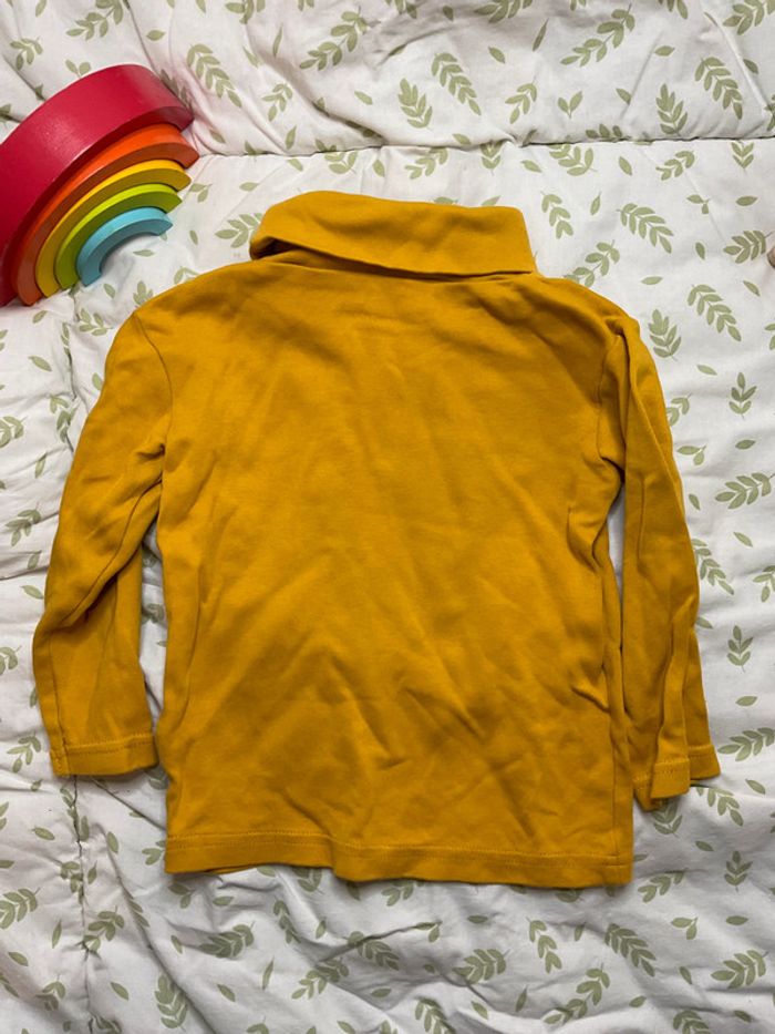 sous pull col roulé moutarde même pas peur 3 ans - photo numéro 6