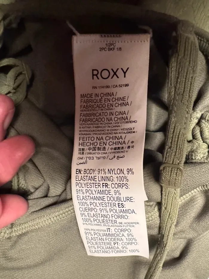 Maillot de bain Roxy une pièce vert taille XS neuf avec étiquette - photo numéro 7