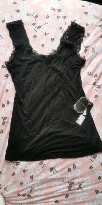 Débardeur noir femme