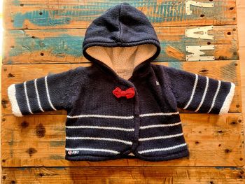Manteau marin pour bebe fille