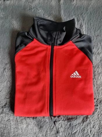 Veste zippé Adidas rouge, 11/12 ans Enfant