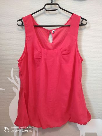 Haut bretelles corail