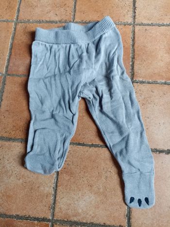 Collant pied garçon. 6 mois