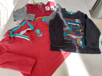 Lot 3 polos garçon 2 ans manches longues