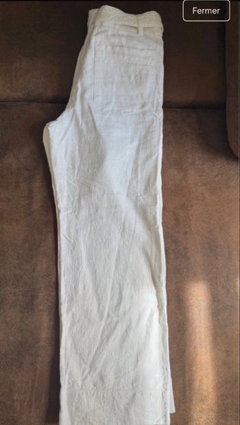 pantalon Mango en blanc