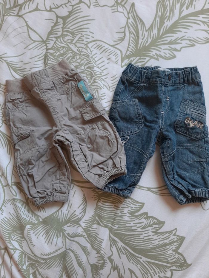 Lot de 2 pantalons 1mois