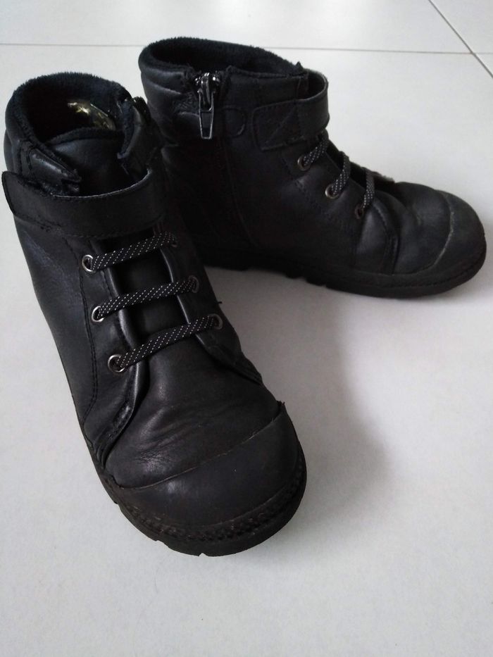 Bottines garçon noir taille 32