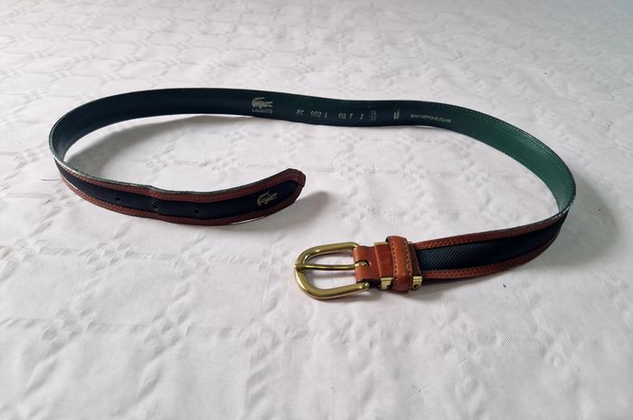 Ceinture en cuir Lacoste  , 85cm , mixte - photo numéro 3