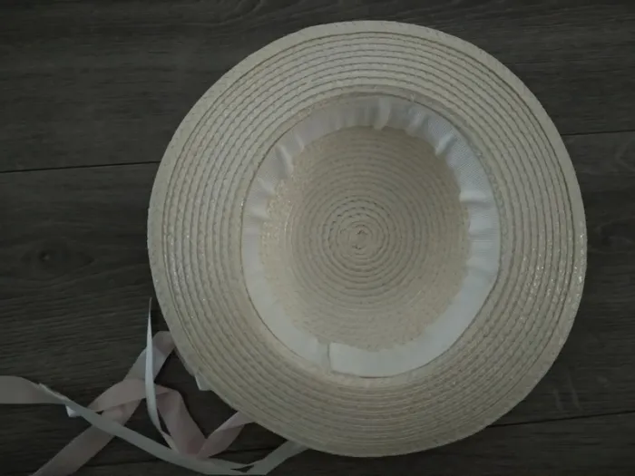 Chapeau en paille fille - photo numéro 2