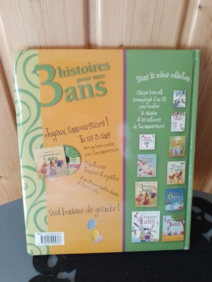 Livre 3 histoires pour mes 3 ans + CD - photo numéro 2