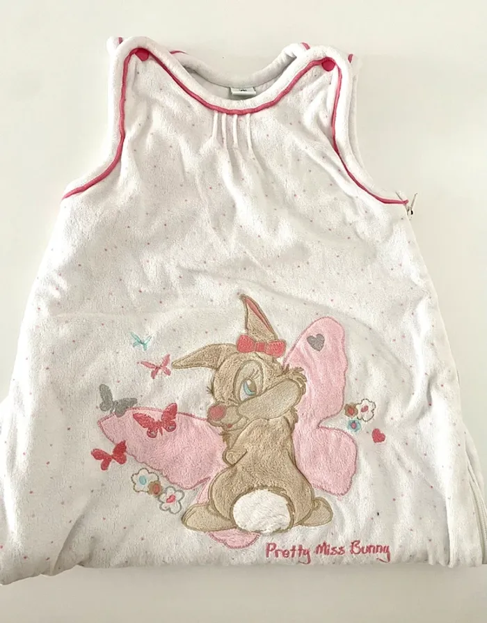 Gigoteuse velours Pan Pan fille Disney taille 0-6 mois TBE