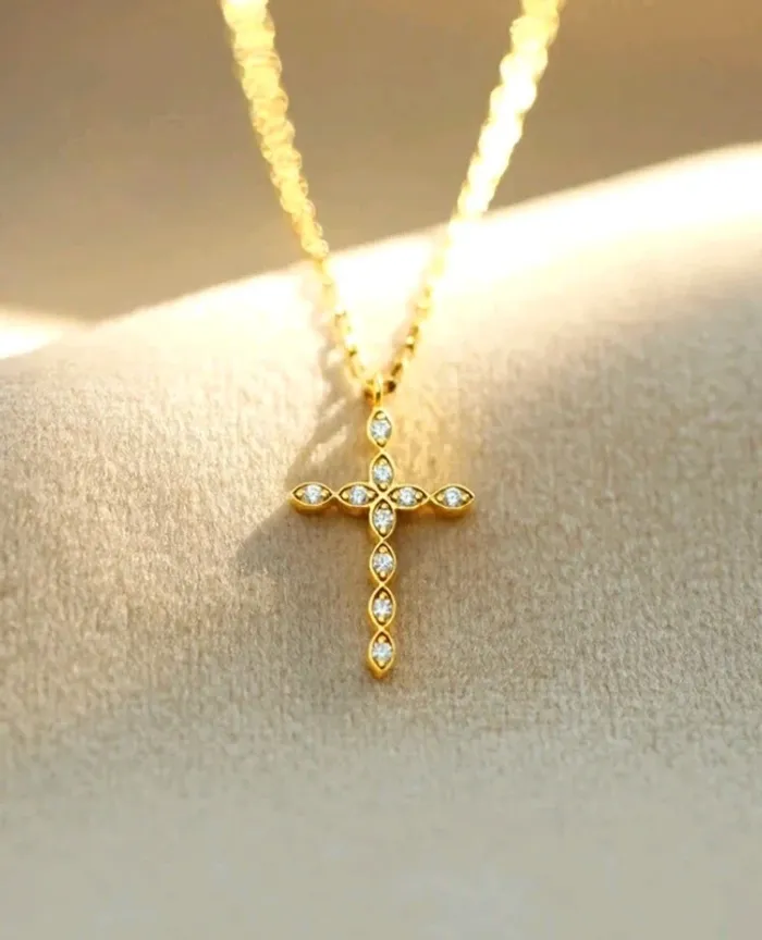 Collier croix acier - photo numéro 4