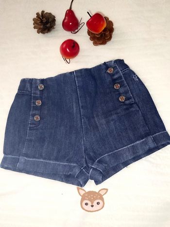 Obaïbi Short Jean fille 6 mois