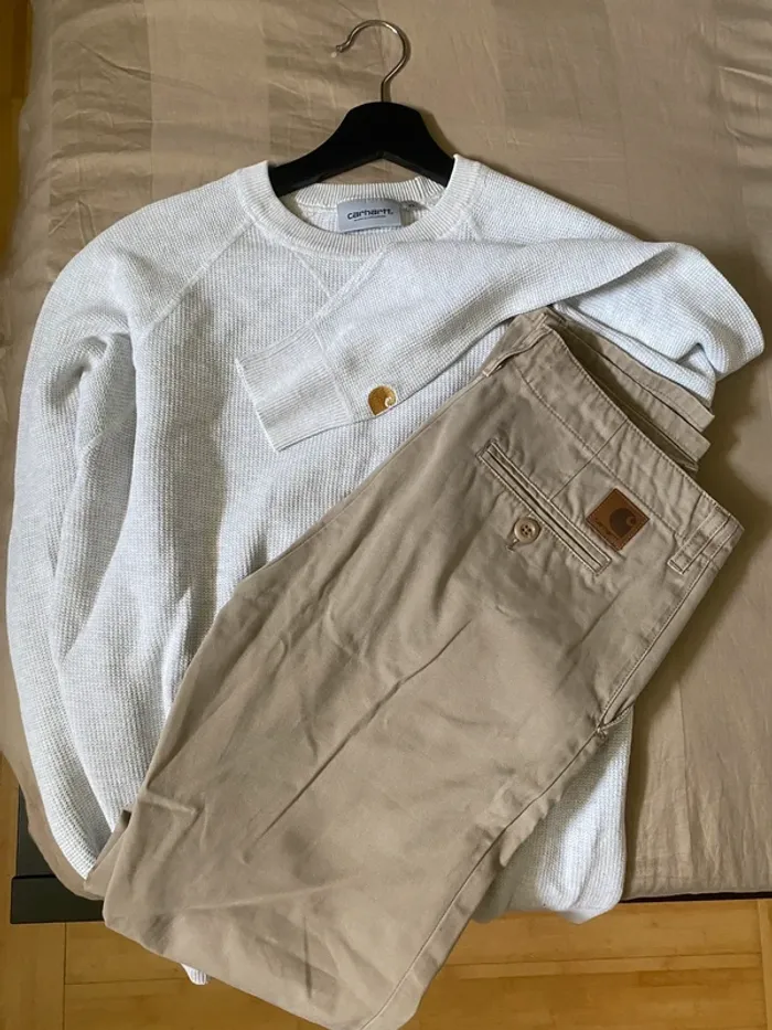 Lot Pull Carhartt + pantalon Chino Carhartt