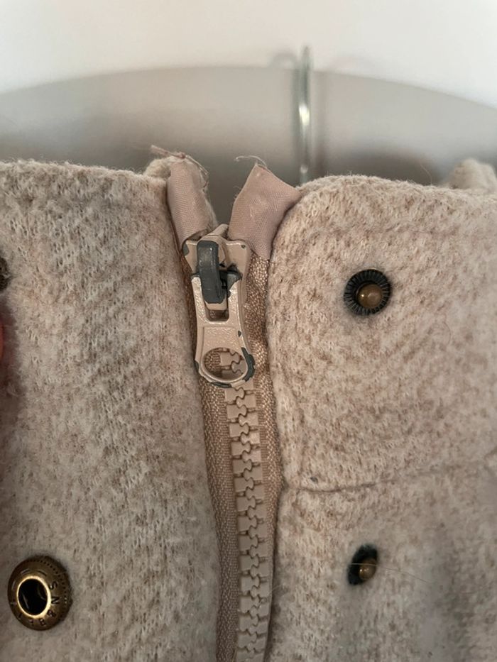 Manteau fille doublé sherpa Tape à l’œil 8 ans Beige - photo numéro 6