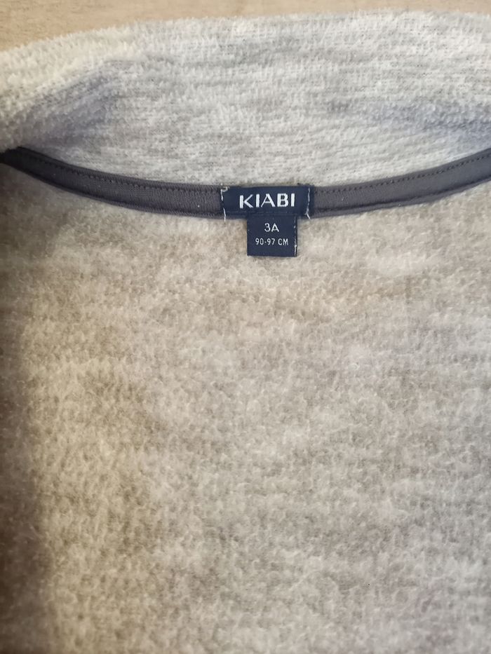 Gilet polaire gris avec fermeture Kiabi - photo numéro 3
