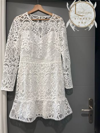 Robe guipure blanche Morgan T40