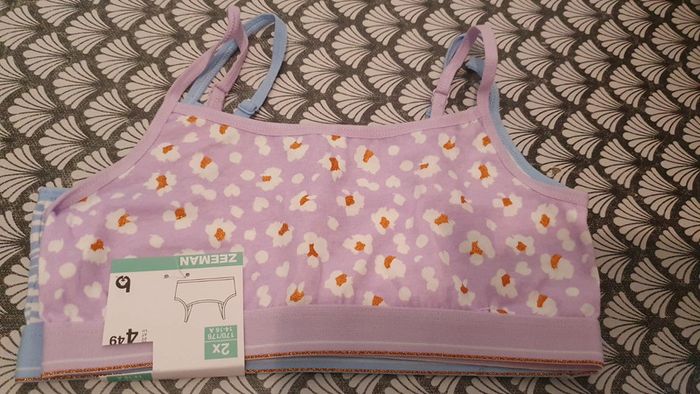 4 brassières fille en coton taille 14-16 ans - photo numéro 4