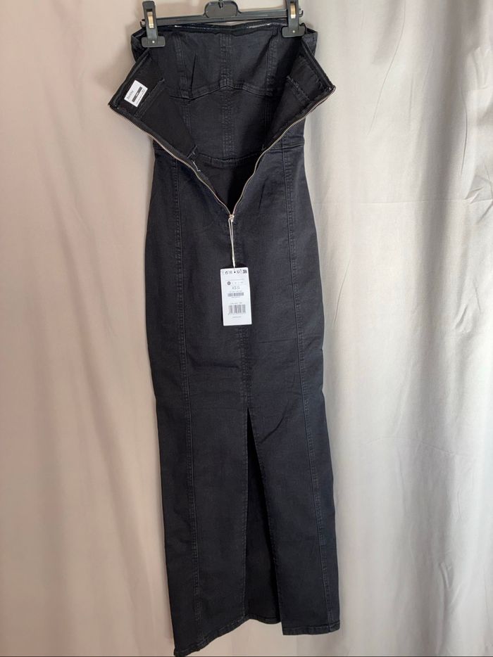 Robe longue en jean Bershka XS